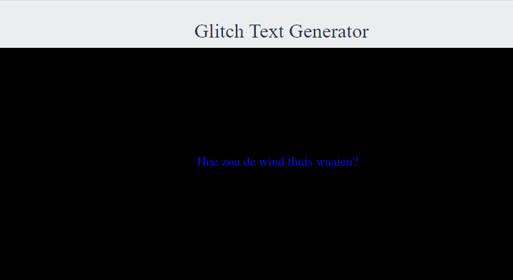 glitch text generator